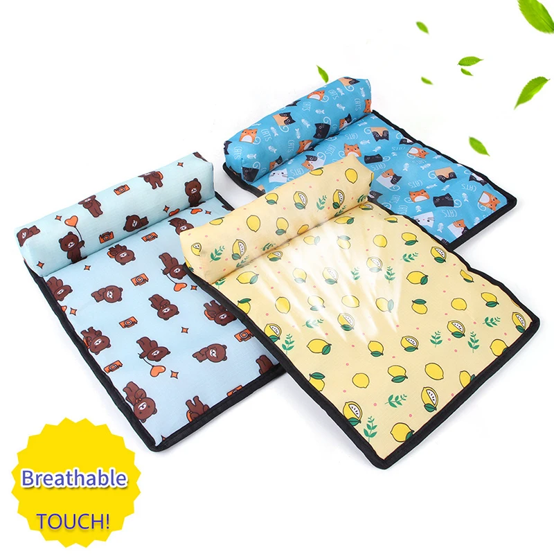 Refreshing Carpet for Dog Mats to Play Bed Folding Mattress Sleeping Summer Mat on the Floor  Pet Cooling Accessories Luxury