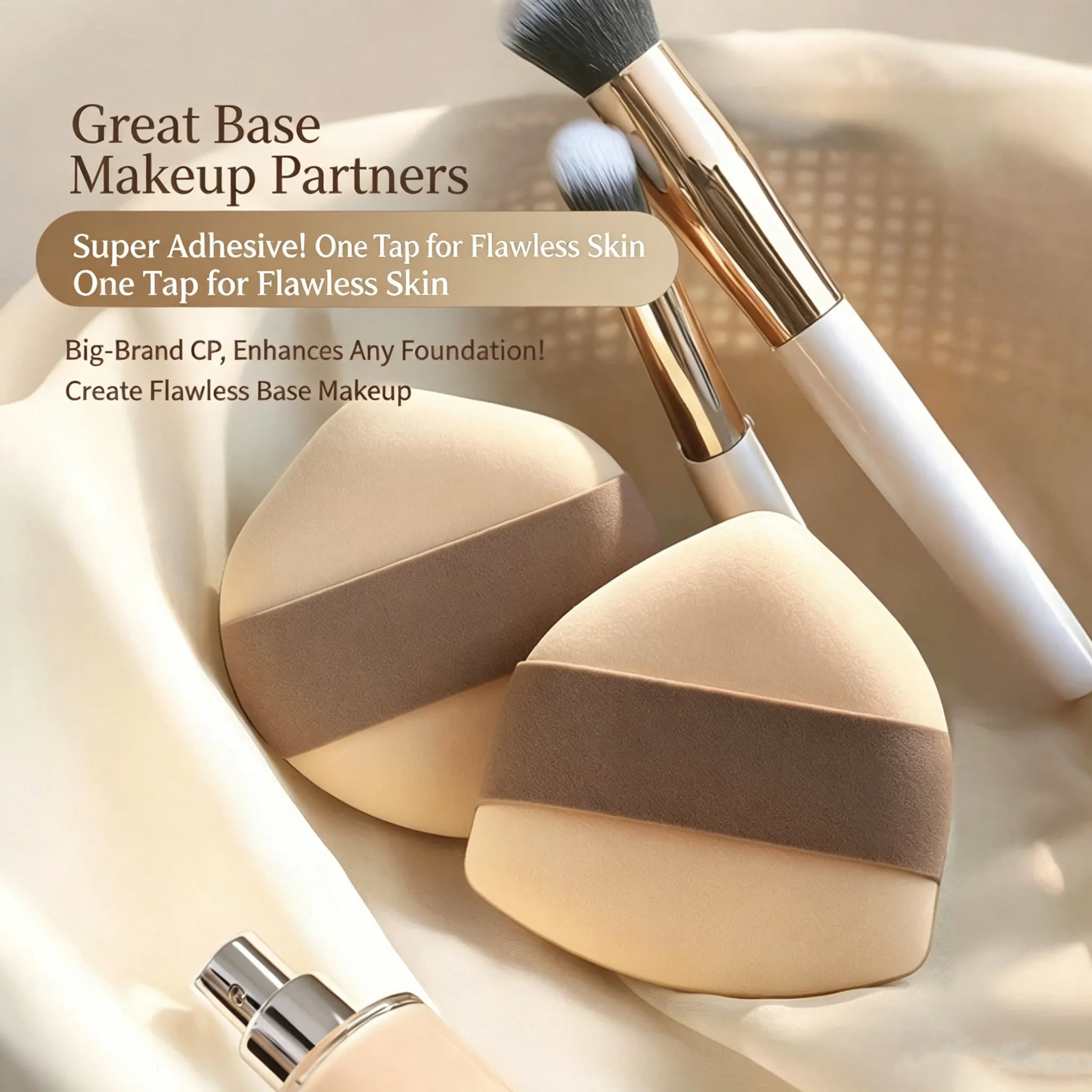 Super Thick Cosmetics Puff Large High Elasticity Concealer Foundation Sponge Cushions Wet Dry Dual-Use Makeup and Beauty Tools