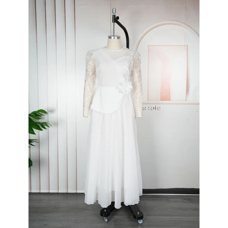 플러스 사이즈 아프리카 파티 롱 드레스 여성용 신상 다쉬키 안카라 스팽글 이브닝 가운 터키 의상 로브 아프리카 의류