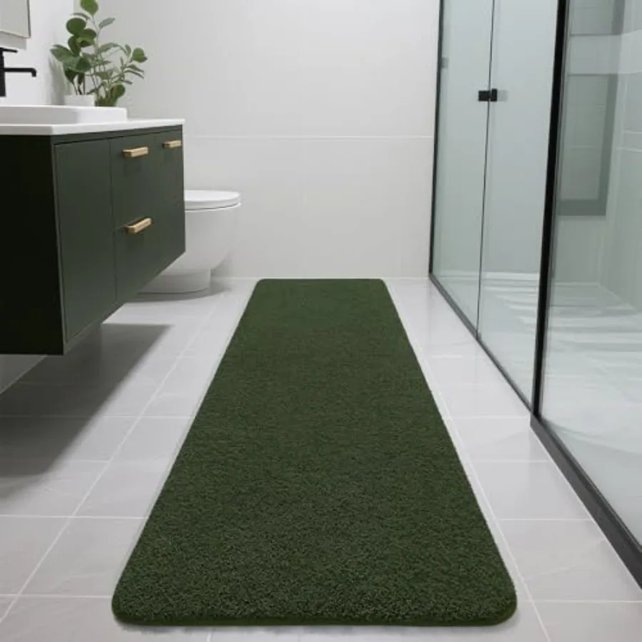 

Long Bathroom Runner Rugs 70x24 Extra Soft and Absorbent Bath Mats Non-Slip Shaggy Bath Rug for Bathroom Floor Tub and Shower M