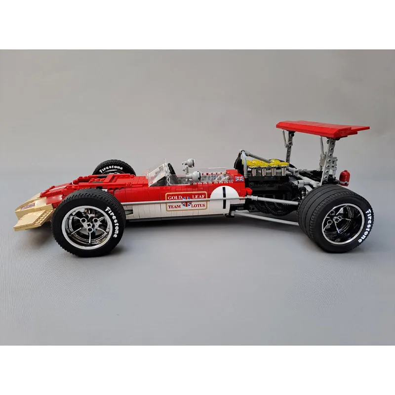

MOC-0843 Классический новый лотос 49B Формула 1: 8 Гоночный автомобиль Модель строительного блока1329 Детали Игрушка-конструктор на день рождения для мальчиков и детей