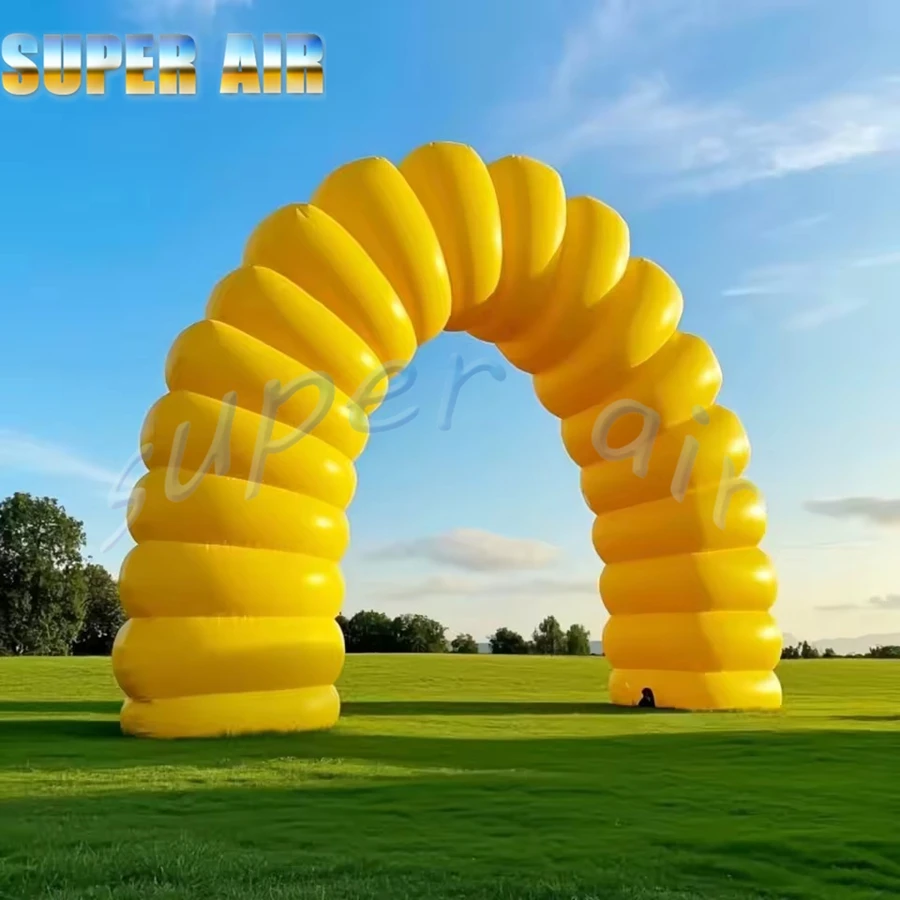 Beautiful outdoor inflatable sunflower/flower petal arch air blow creative entrance archway wedding event