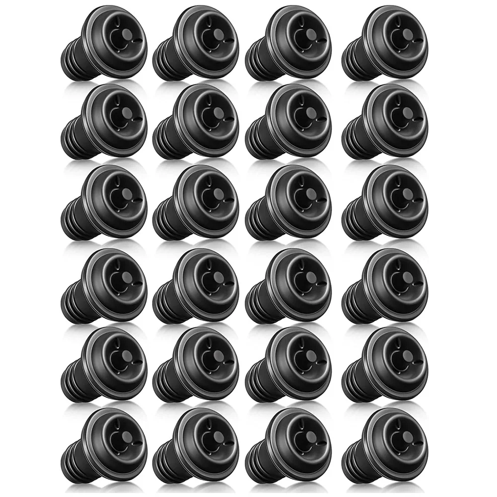 

24 Pieces Wine Stopper Resealable Wine Pump Vacuum Stoppers Vacuum Wine Stopper Reusable Wine Saver Vacuum Stoppers