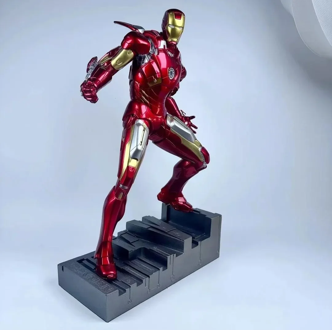 

50cm Marvel Avengers Iron Man Mk6 MK7 Anime Figures Large Figurine Luminous Figures Gk Model Ornaments Boyfriend Birthday Gift