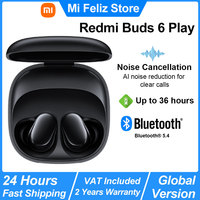 New Xiaomi Redmi Buds 6 Play Wireless Bluetooth Earphone, AI Noise Reduction, BT5.4, Touch Control Wireless Earphone 5 EQ Modes