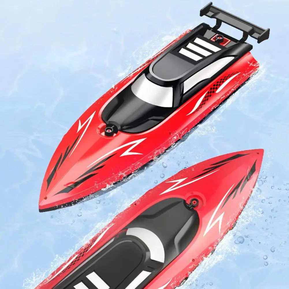 Lake Toy for Kids High-speed Dual-motor Remote Control Boat Set for Kids Waterproof Speedboat Toy with Rechargeable for Endless