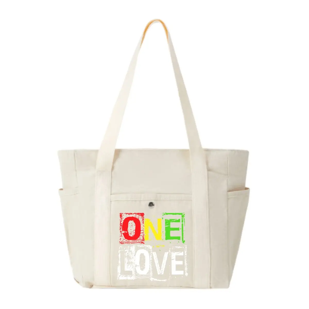 

One Love Shouts Unity вкусная холщовая сумка женская японская сумка через плечо для отдыха и работы