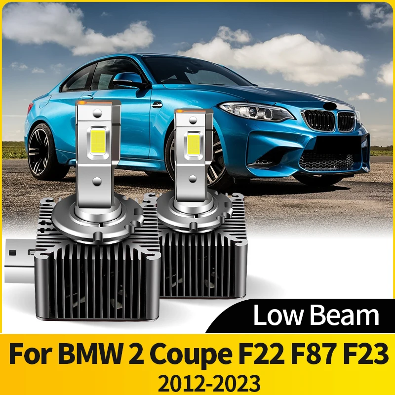 LED Headlights-Low Beams HID D2S 70W Auto lamp Low Beam CANBUS Two-sided CSP Chip 6000K For BMW 2 Coupe F22 F87 F23 2012-2023