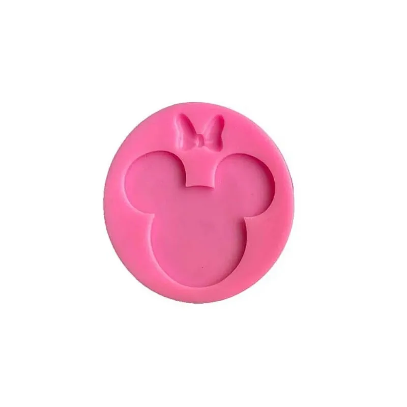 DIY Mouse head and bow shape silicone mold for keychains Jewelry Making Accessories Tools