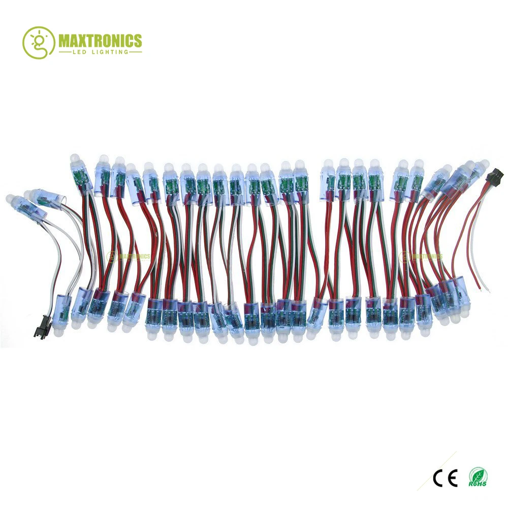 Imagem -05 - ic Pixel da Cor Completa Conduziu a Luz do Módulo dc 5v Entrada Ip68 Impermeável Rgb Cor Digital Conduziu a Luz do Pixel 1000 Peças 12 mm Ws2811 2811