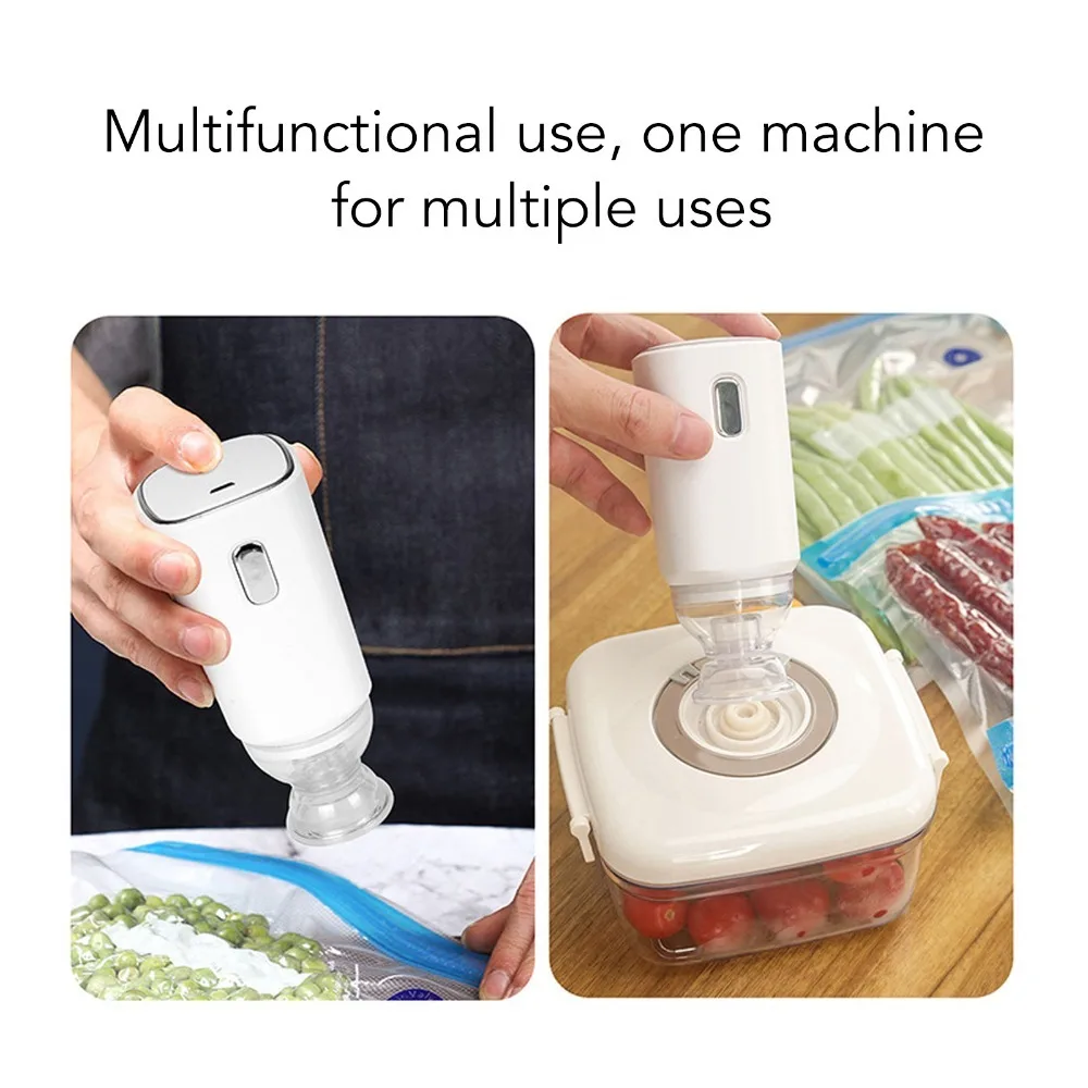 Auto Rechargeable Vacuum Bag Pump Portable Electric Electric Air Pump Sealed Compression 5V USB Power Portable Vacuum Pump