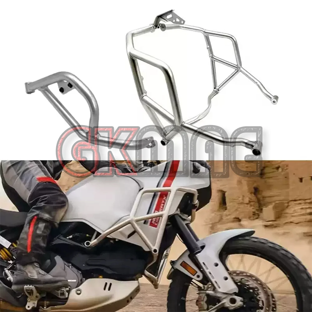 New For Desert X Motorcycle Modified Crash Bar Engine Guard Oil Pump Protector Anti-Fall Frame Bumper Guard Fit DesertX