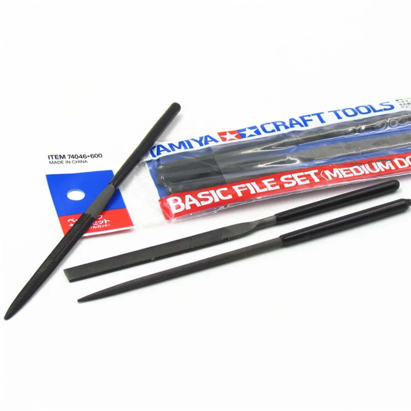 Tamiya 74046 Basic File Set Medium Double Cut PLASTIC MODEL KIT CRAFT TOOLS NEW