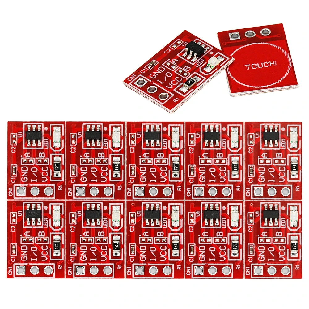 TTP223 Touch Key Capacitive Switch Button Module Capacitor Type Self-Locking/No-Locking Single Channel Reconstruction