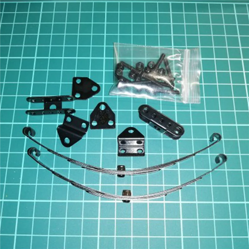 YSUN-12 Pz 1/10 Rock Crawler Molla a Foglia Dura Sospensione Barra in Acciaio Inossidabile per F350 D90 RC4WD Tamiya camion assiale