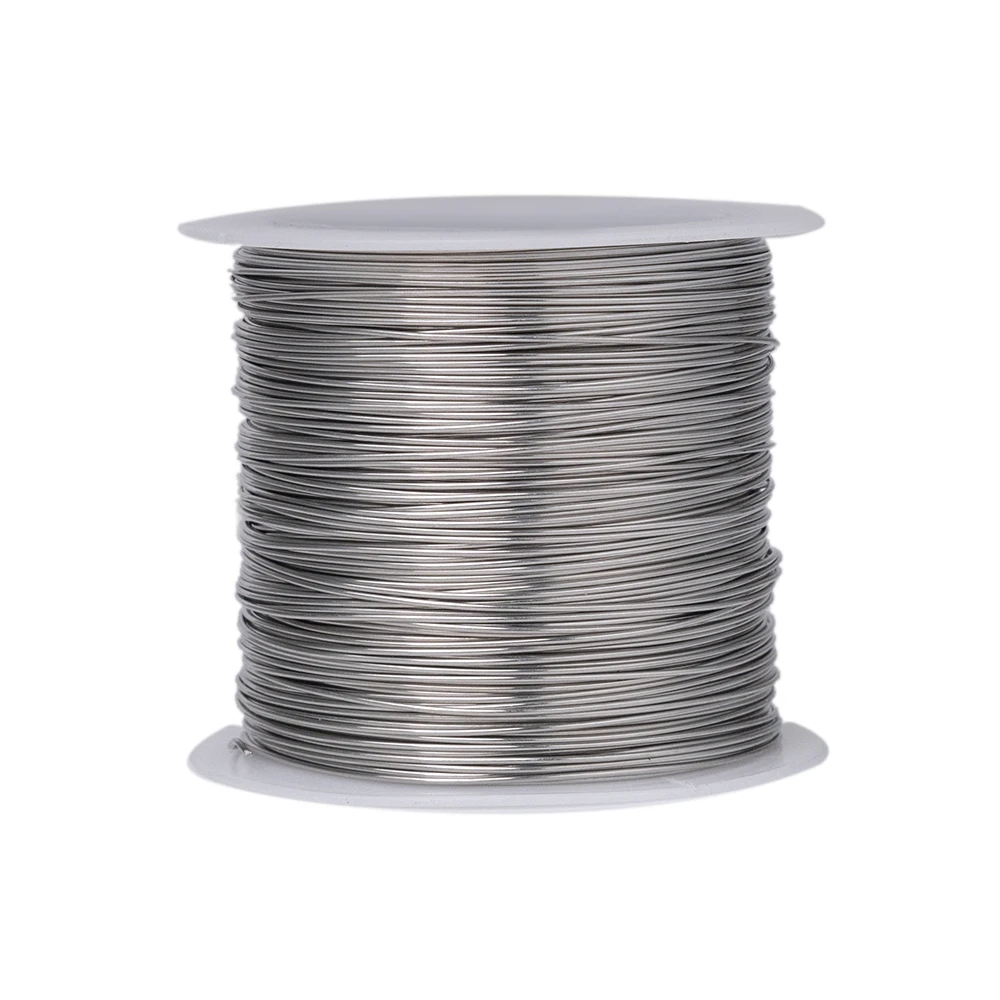 1 لفة اليدوية الصلب الديكور سلك 0.2 0.3 0.4 0.5 0.6 مللي متر غير مرونة الحرفية الأسلاك عقد دي اي واي أساور مستلزمات صناعة المجوهرات