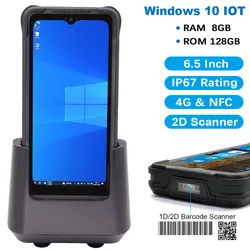 RUGLINE-Computador móvel com Windows 10 OS, RT-I61J PC de bolso, Tablet à prova de choque IP67, OS 6.5 polegadas, Intel JASPER LAKE N5100 Single SIM, GPS