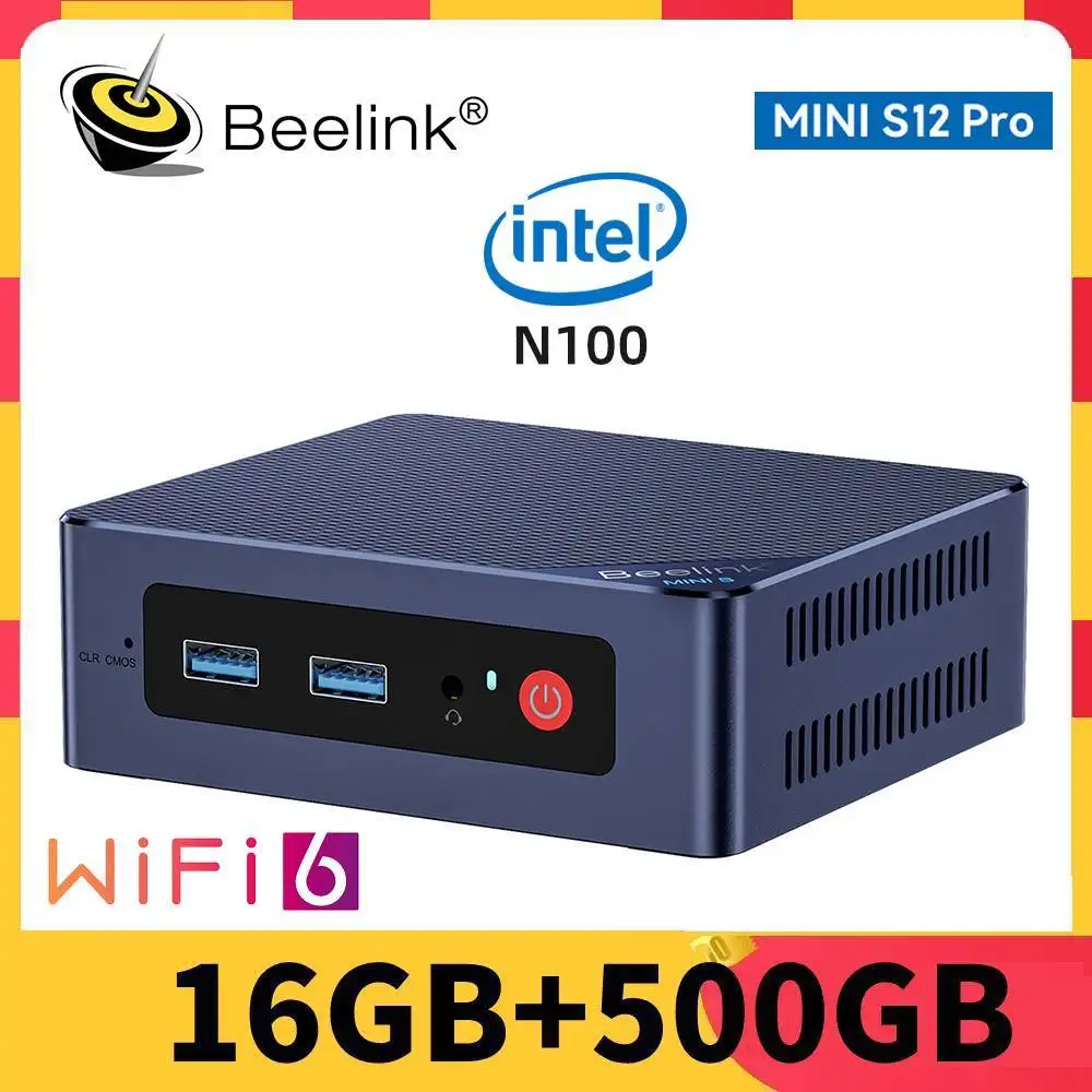 

Beelink MINI S12 Pro Mini PC 12th Gen Intel Alder Lake N95 N100 8GB DDR4 256GB SSD Wifi5 BT 1000M Desktop Computer