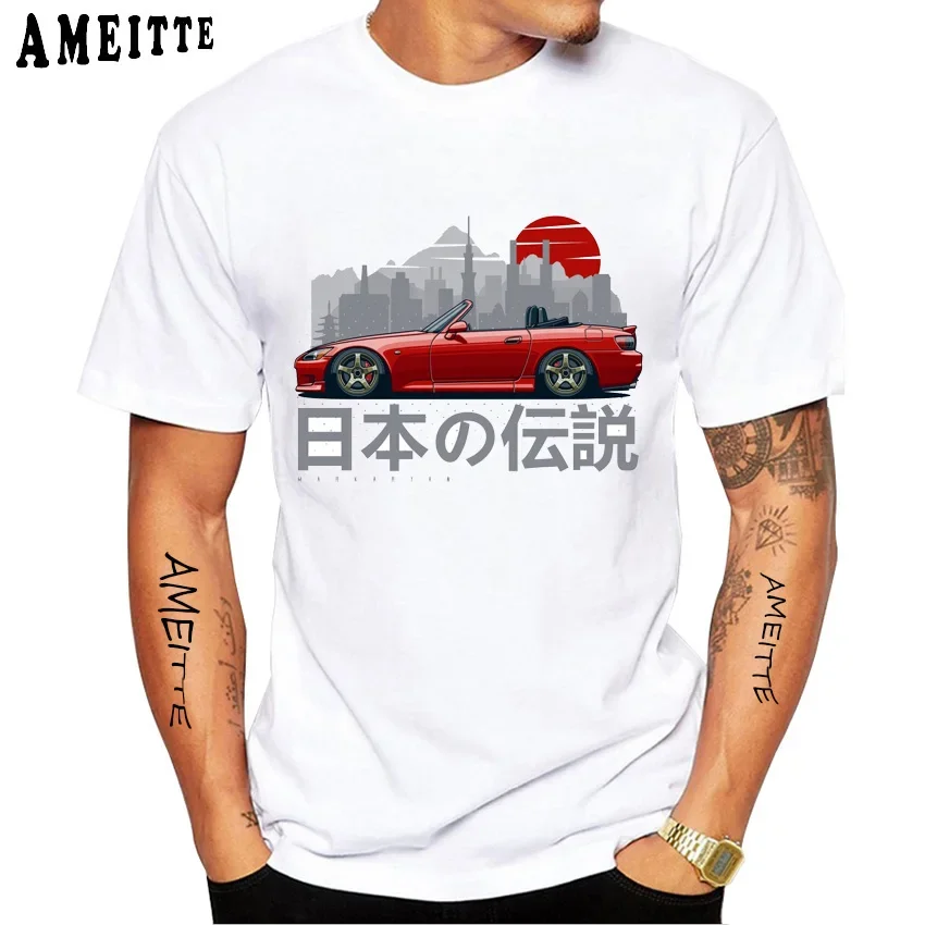 

New Summer Men Short Sleeve I Love My Japanese Legend S2000 Print T-Shirt JDM Civic Car T shirts Hip Hop Boy Casual Tees