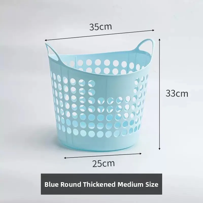 Large Plastic Laundry Hamper Dirty Clothes Storage Basket Toy Organizer Home Use Market Bag for Men And Women
