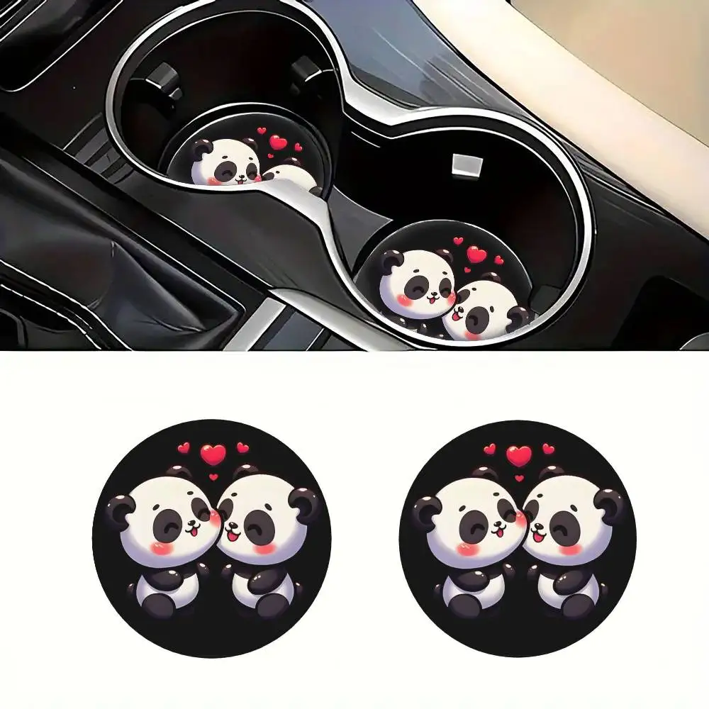 EVA Universal Car Cup Coasters Unisex Auto Interior Decor All Season Multi Holiday Gift