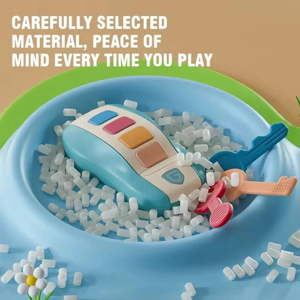 Pretend Play Music Car Key Baby Teether Voices Children's Music Key Plastic Anti-bite Simulated Car Key Teaching Aid