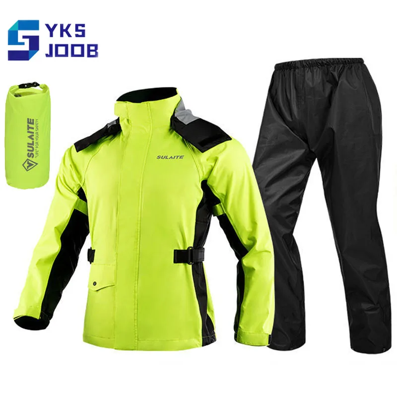 Waterproof Hiking Jacket Men Suit Breathable Wear-resisting Detachable Cap Raincoat Outdoor Camping Cycling Fishing Clothes Male