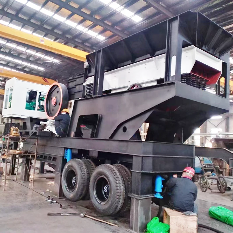 Crawler Mobile Jaw Crusher Mini Mobile Jaw Crusher Plant Concrete Stone Portable Rock Crusher for Sale