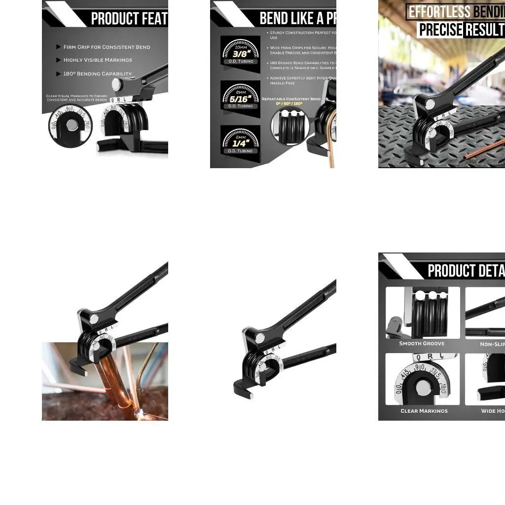 

Y1ud Ручная труба Бендер Алюминиевая конструкция 180 градусов на 1/4 5/16 и 3/8 -дюймовая труба