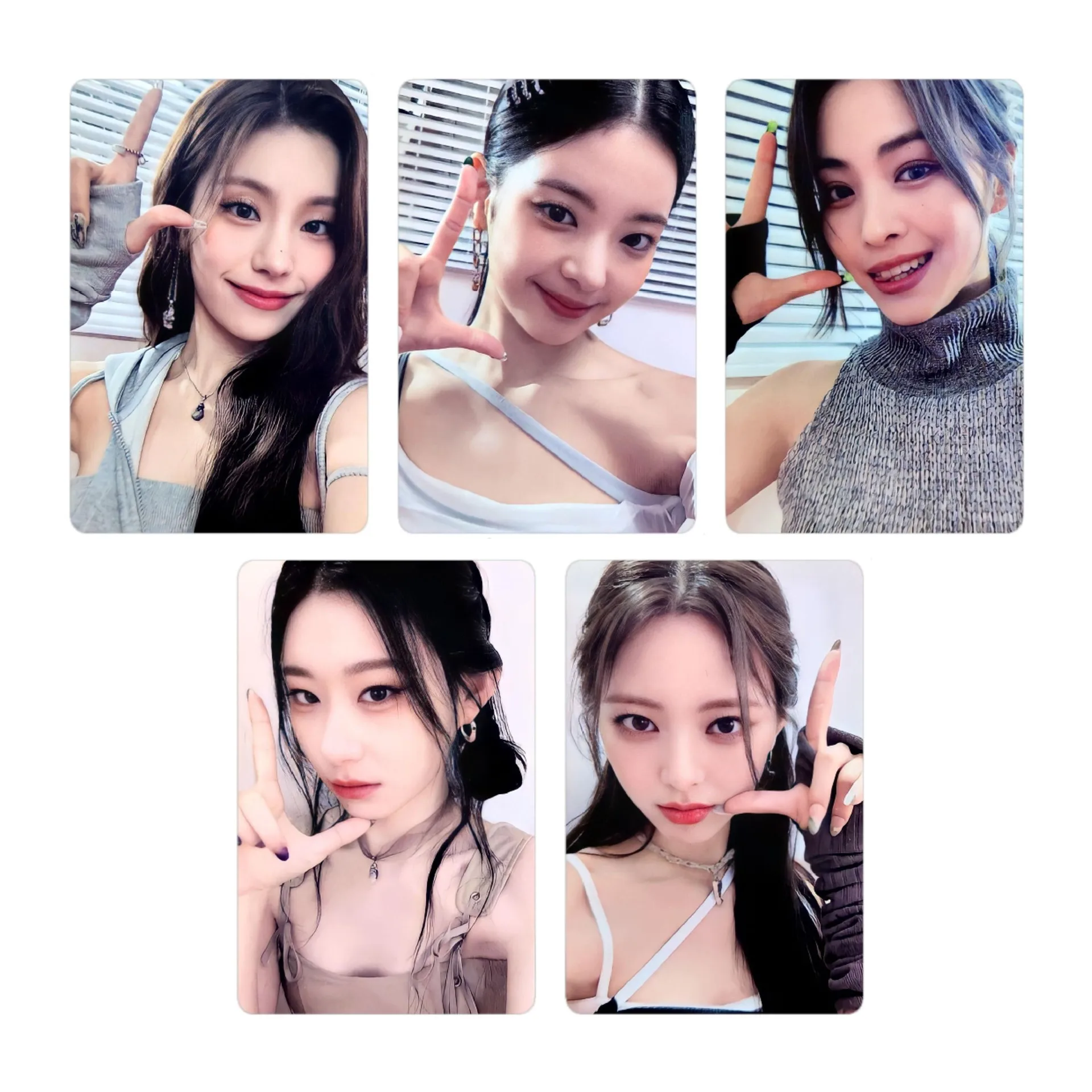 Kpop Idol 5 sztuk/zestaw karty Lomo ITZY Cheshire Photocards fotokartka pocztówka na kolekcja dla fanów