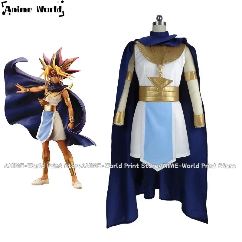 

《Custom Size》Anime Yu-Gi-Oh! Yugioh Atem Mutou Yugi Cosplay Costume Any Size