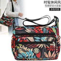 Torba typu Messenger casual damska torba na ramię wielowarstwowe nylonowa torba kobiece torby Crossbody kobieta Crossbody torba dla matki torba na ramię