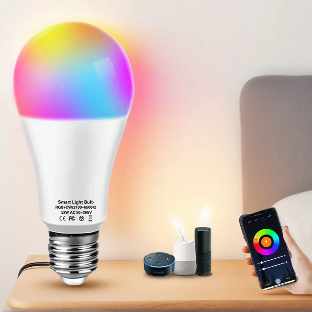 

Tuya Smart Light Bulb E27 - 16 Million Color RGB with Alexa Google Home Voice Control