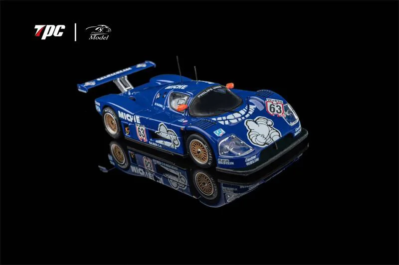 (Preordine) TPC x YS Modello 1:64 Sauber C9 1988 Le Mans Diecast Modello di veicolo da collezione