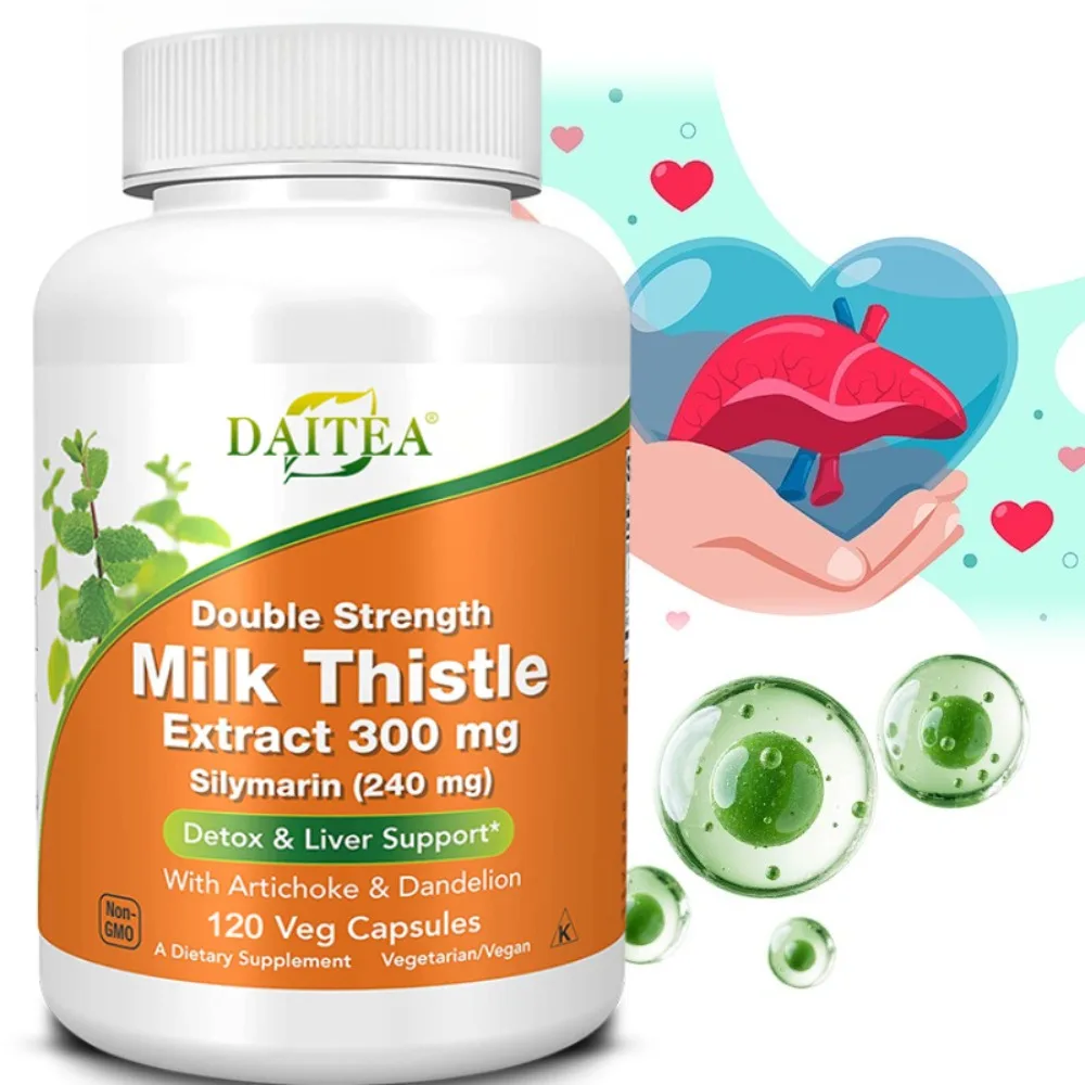 Liver Health Detox Cleanse Supplement | Artichoke Extract, Milk Thistle & Dandelion, Support A Healthy Liver, Detoxify