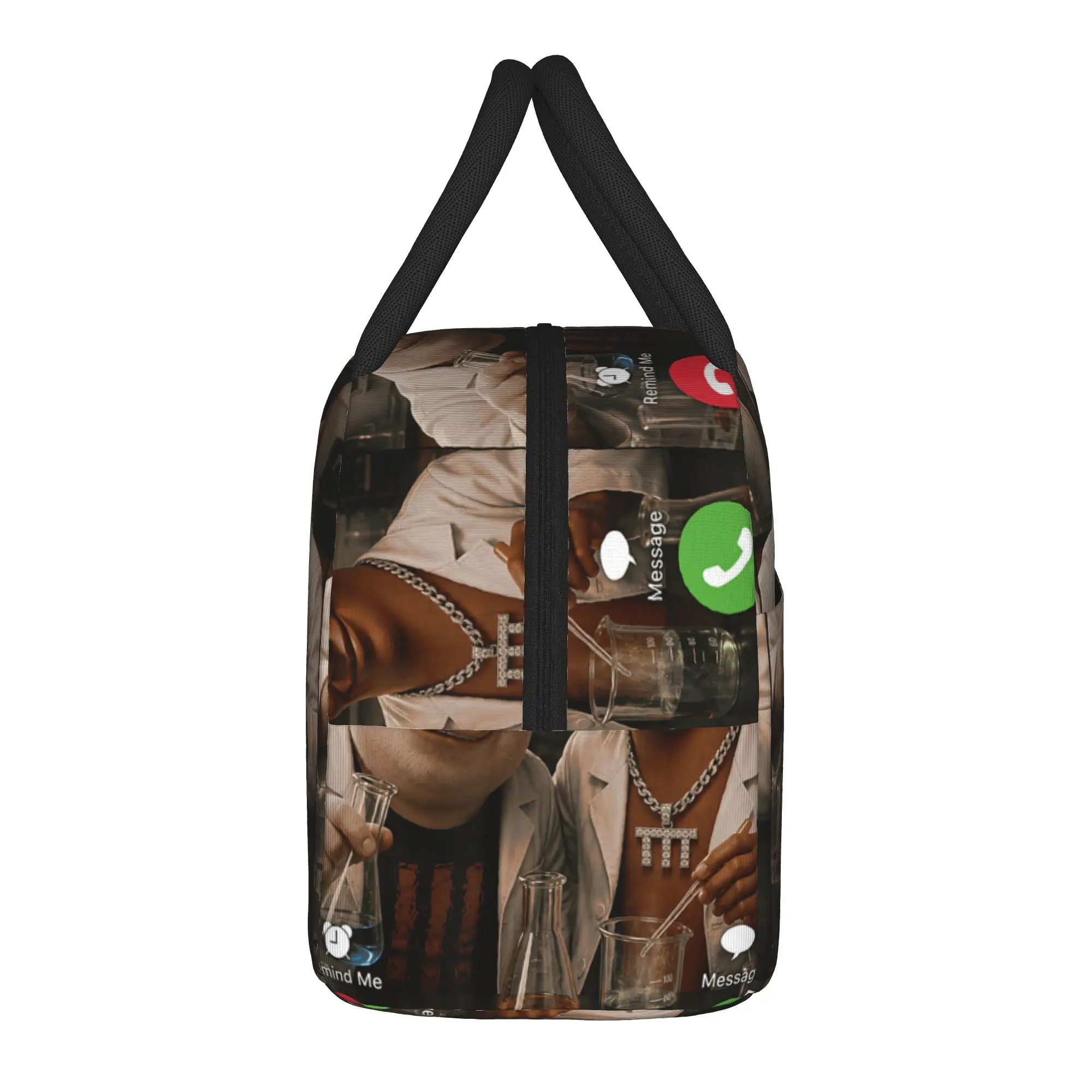 Lab Experiment Bros Tung Sahur John Pork Science Lab Meme Lunch Bag  Lunch Box Girls Travel Cooler Bag Oxford Thermal Lunch Bags