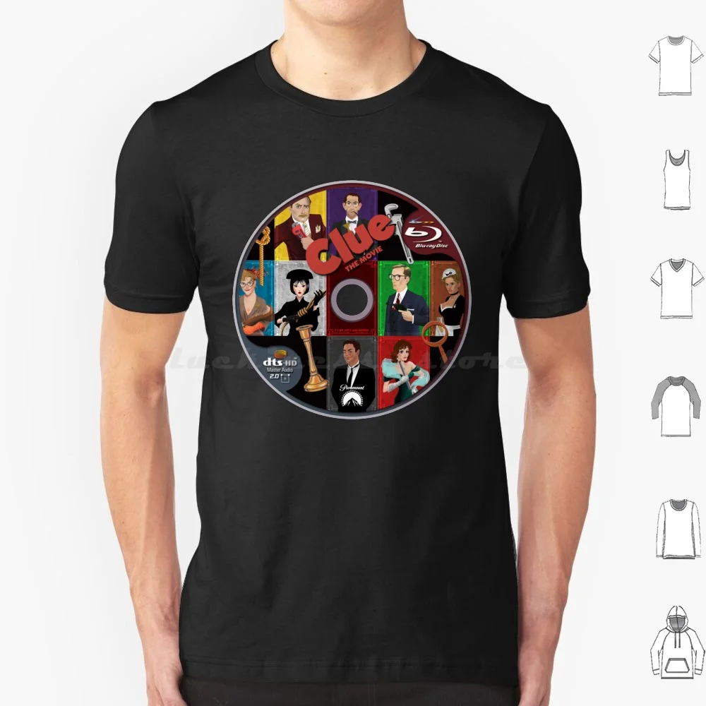 T-Shirt Grande Taille 1985 Coton, Clue 100%, Jonathan Lynn, Wadsworth, The Movie Clue On Stage Yvette