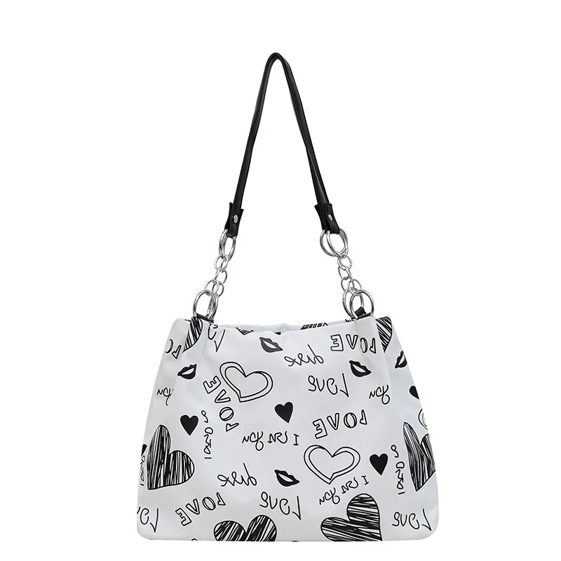 New Street Style Tote Bag - Trendy Print Shoulder Bag for Women - Large Capacity Fashion