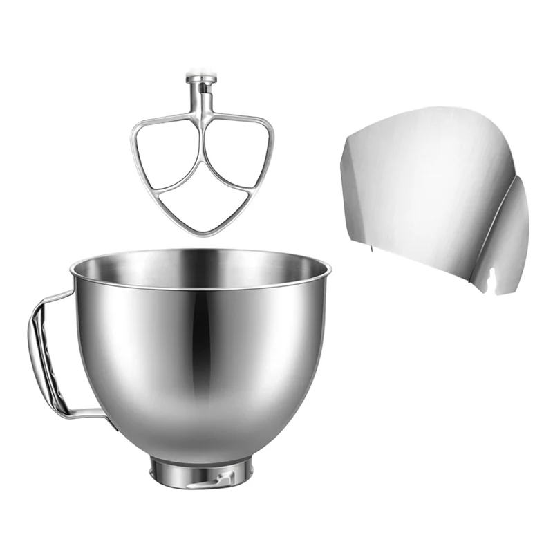

A38T-для Kitchenaid 4,5-5QT, подставка для миксеров с наклонной головкой, аксессуары, чаша для смешивания + защитная крышка для сброса + плоская насадка для мешалки Dura