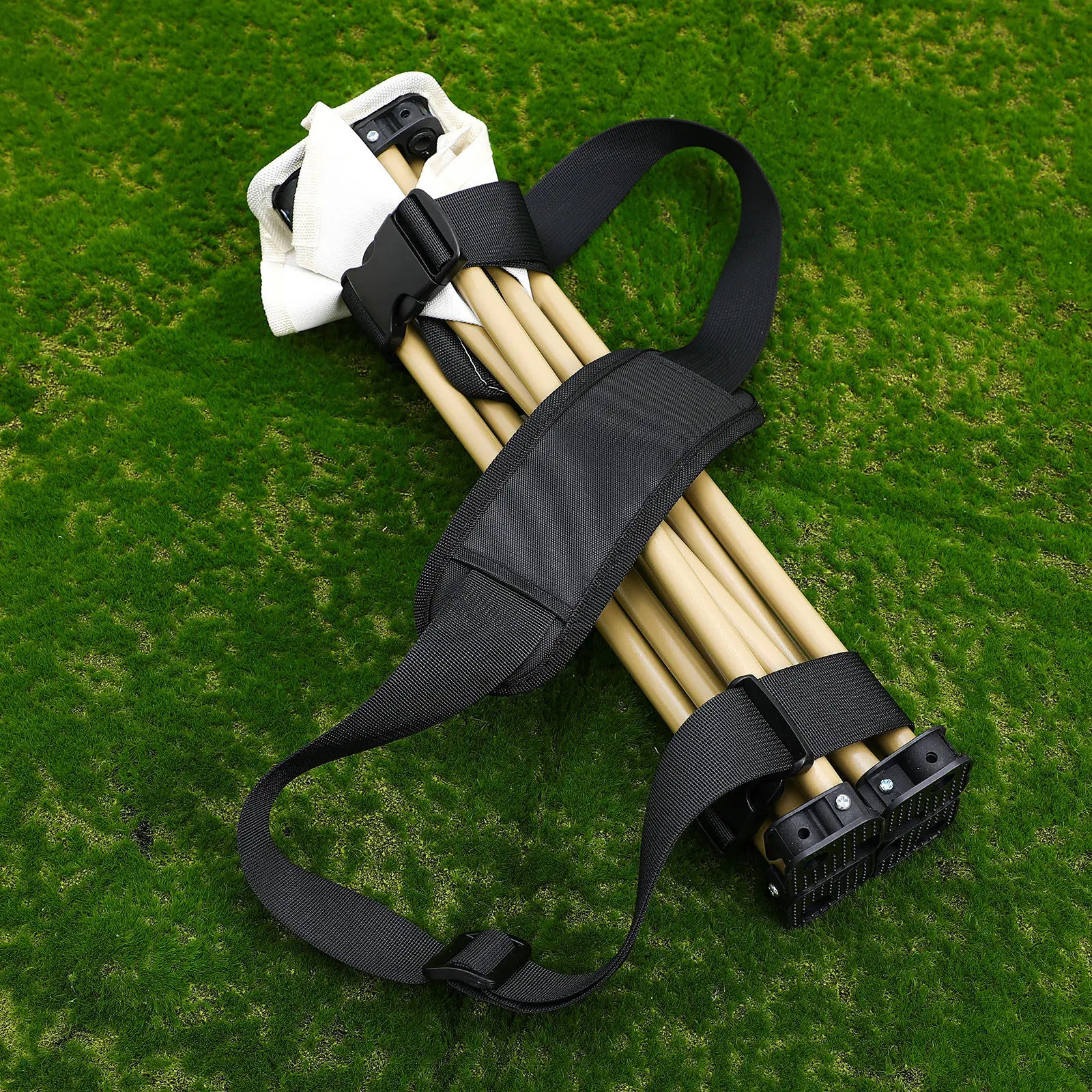 

3Pcs Carrying Straps Adjustable Length Cushioned Shoulder Strap for Beach Chair Yoga Mat Folding Bike Camping Use