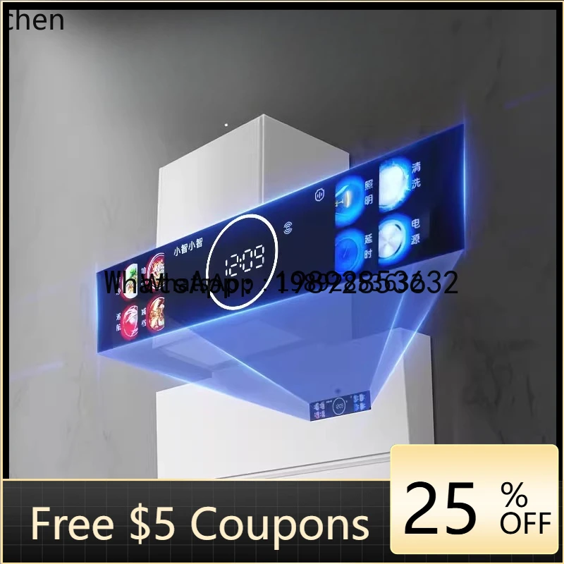 A1 range hood large suction frequency conversion pressurized range hood gas stove set