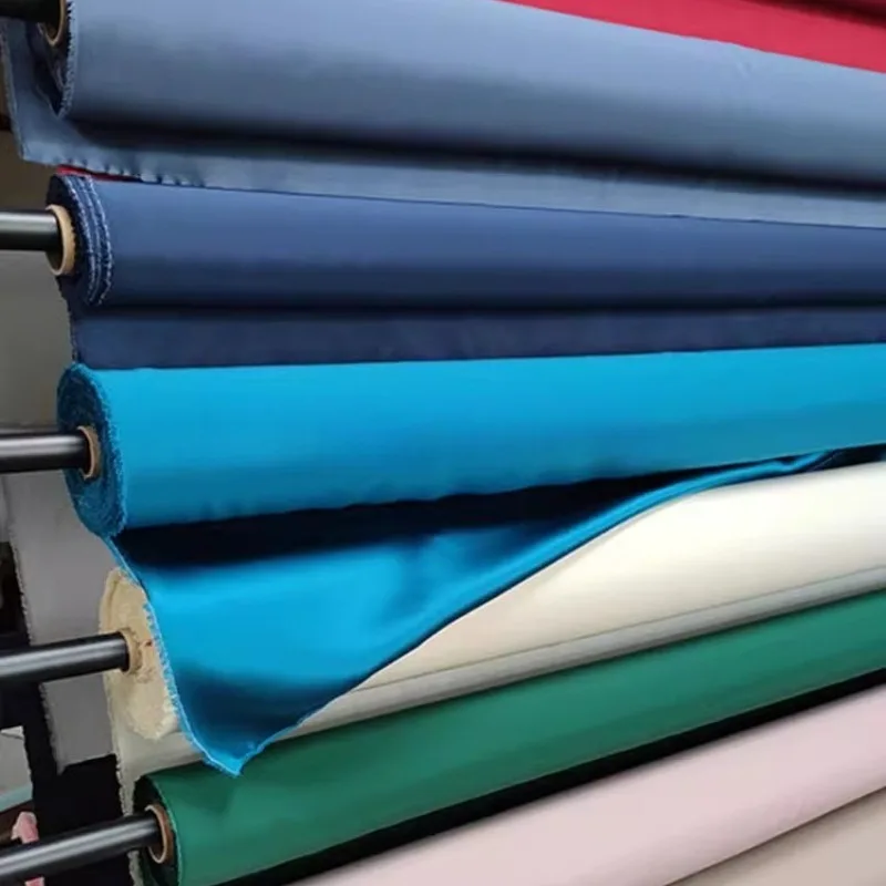 

Шелковая креп-атласная ткань 16 момме, 100% тутовый шелк, высококачественная шелковистая ткань на метр, для пошива одежды, пижам, платьев.