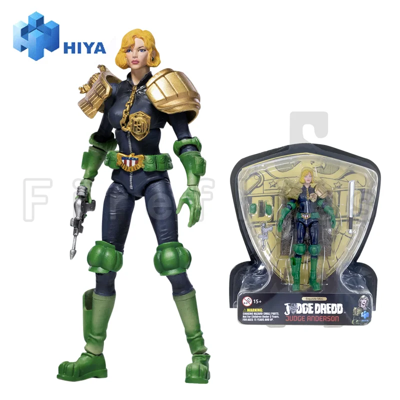 1/18 Hiya Actiefiguur Voortreffelijke Miniserie Jury Dredd Serie Anime Collectie Model Speelgoed