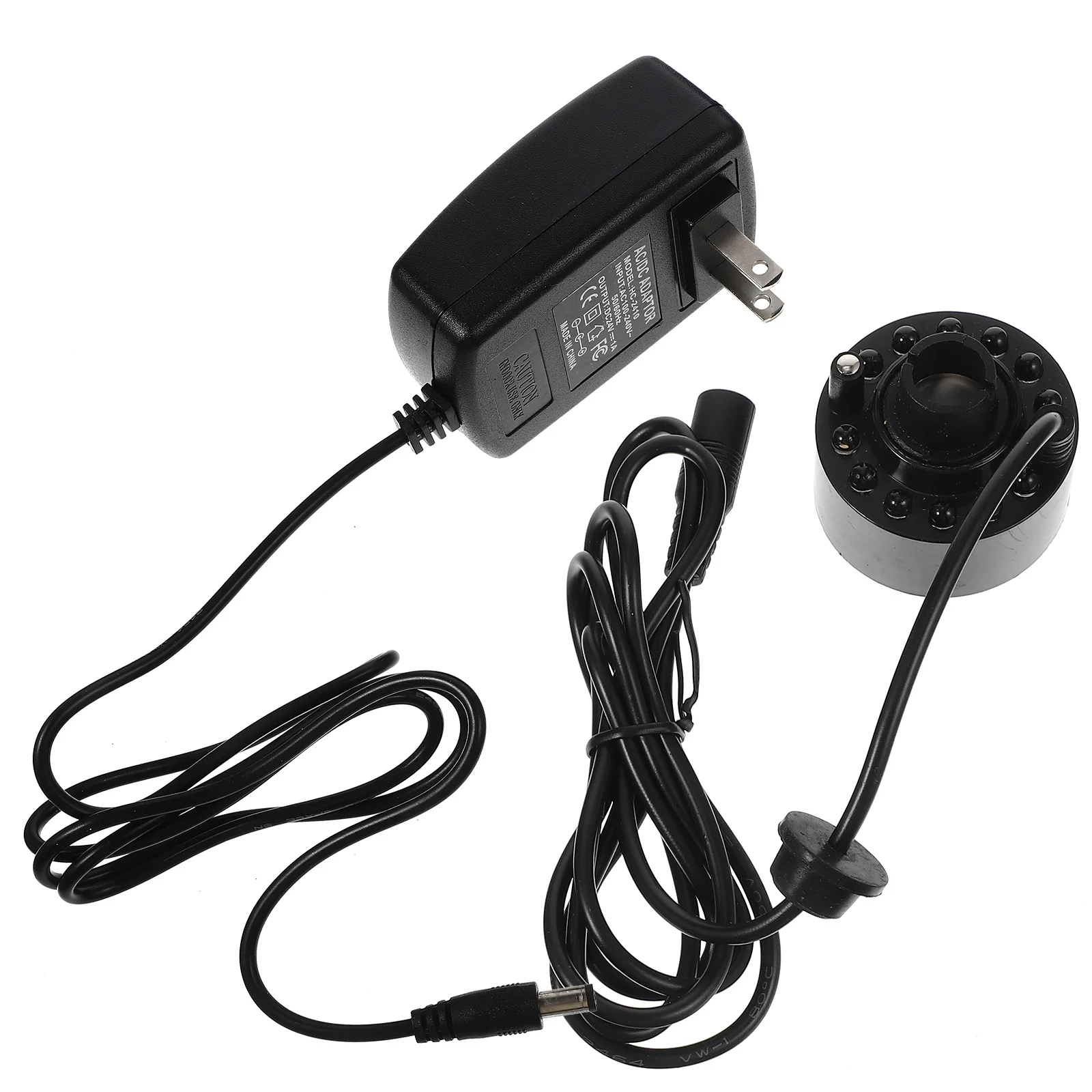 Mini Wytwornica Mgły Nawilżacz Powietrza LED do Akwarium Bonsai Fontanna Opryskiwacz Dekoracja Krajobrazu Skalnika Stawu Maszyna do Wytwornictwa Mgły