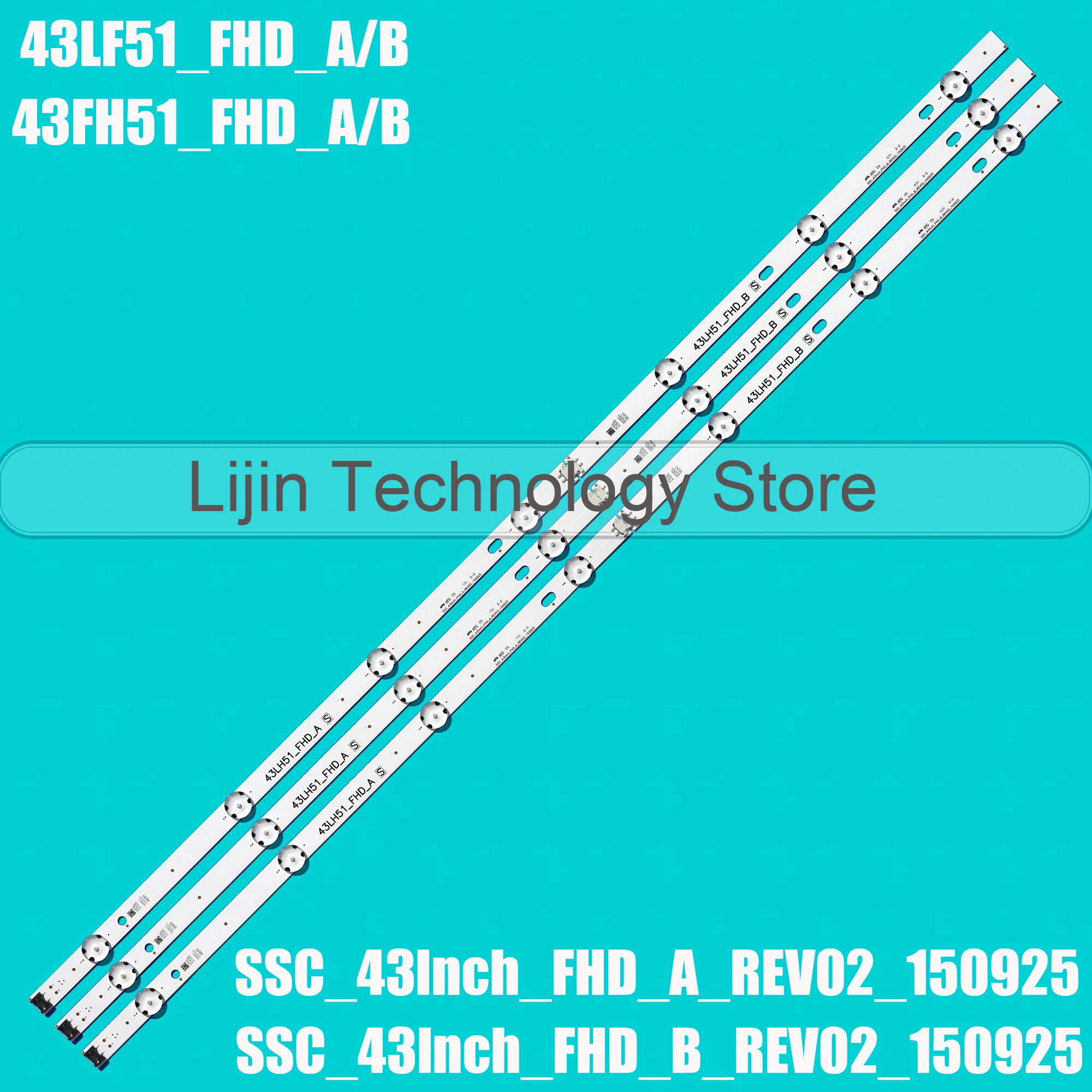 Striscia LED Per 43LF5100 43LH590 43LH510V 43LH520V 43LH570V 43LH590V 43LJ515V 43LJ515V 43LH5100 43LH590V 43LH5700 43LH570A