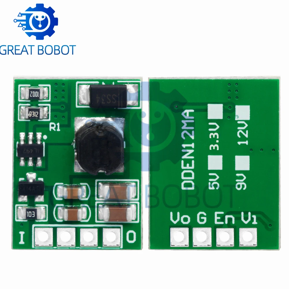 DC-DC Step-up Boost Converter Voltage Regulate Power Supply Module Board with Enable ON/OFF 3V 3.3V 3.7V 4.2V 5V to 5V 9V 12V