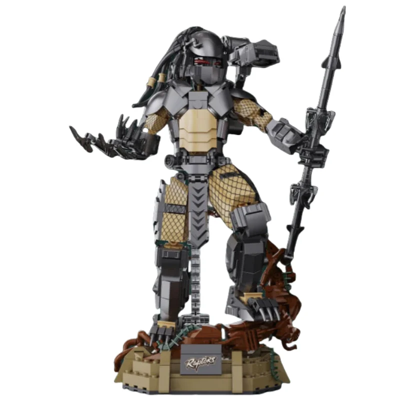 

MOC Aliened Monster4.0 Building Block Action Figure Xenomorphs Mecha Predatored Parasite USCSS Ship Bricks Set Kids Toy Gift