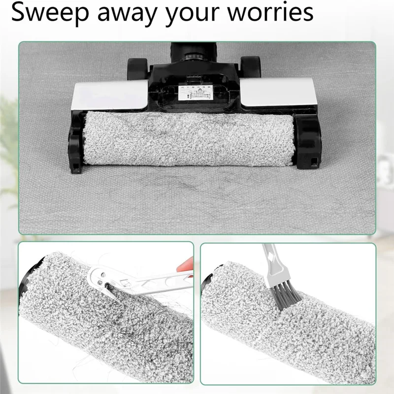 مجموعة استبدال فرشاة BHBD-Roller لـ Tineco Ifloor 2، Ifloor 3، Floor One S3 ملحقات المكنسة الكهربائية الرطبة والجافة اللاسلكية #4
