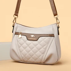 2025 New High Quality Soft Leather Women's Handbag Trend Designer Female Crossbody Bag Leisure Wallet Luxury Goods Sac A Main