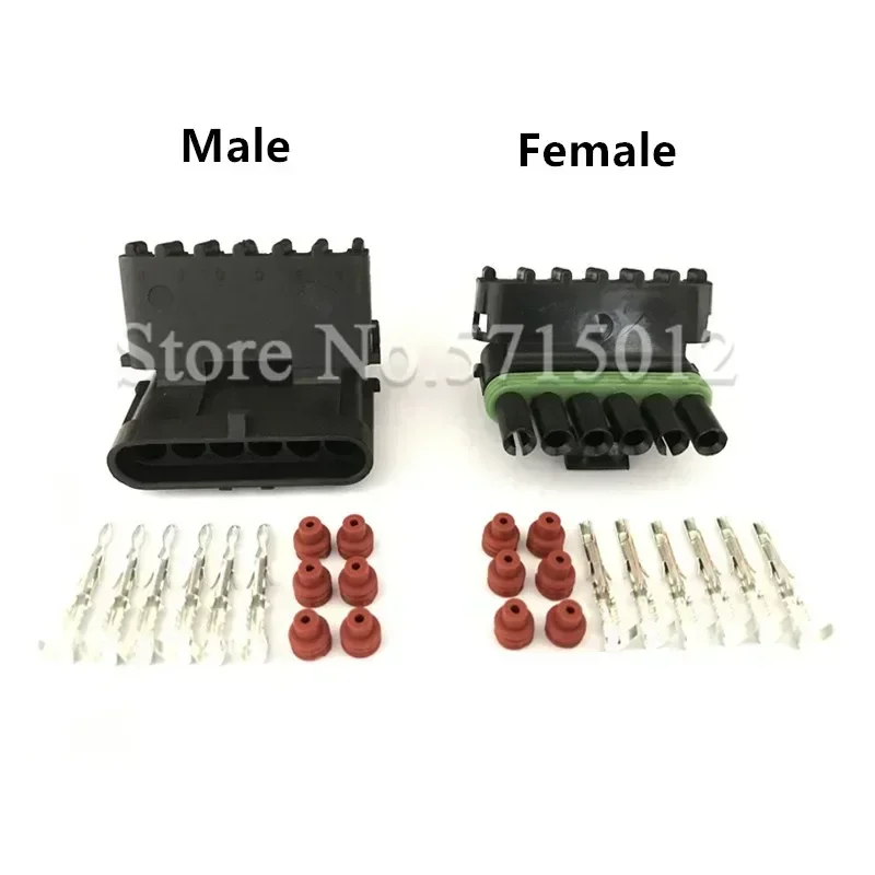6 Hole 12015799 12010975 Auto Accelerator Pedal Plug For Delphi Electrical Car Connector